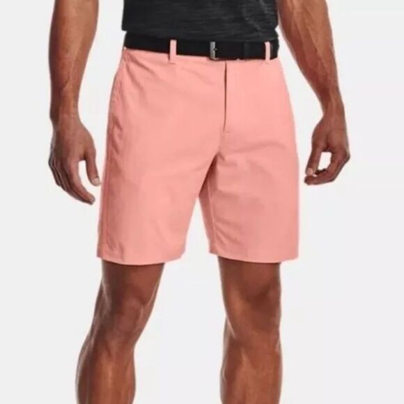 Men’s Under Armour Iso-Chill Airvent Golf Shorts |‎ 30 Waist | Light Pink - Picture 1 of 9